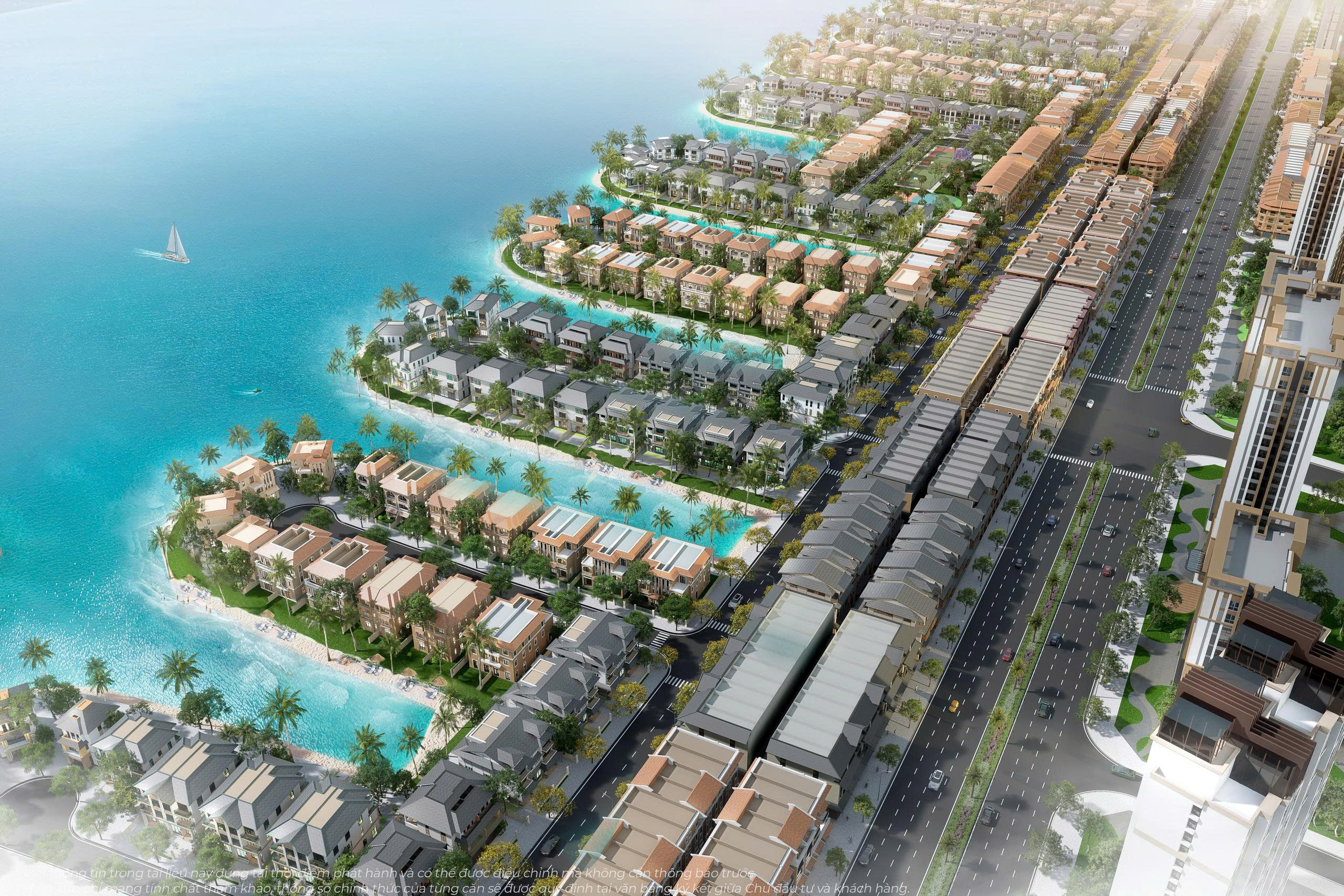 Phối cảnh thiết kế sang trọng của biệt thự song lập tại Vinhomes Green Paradise Cần Giờ