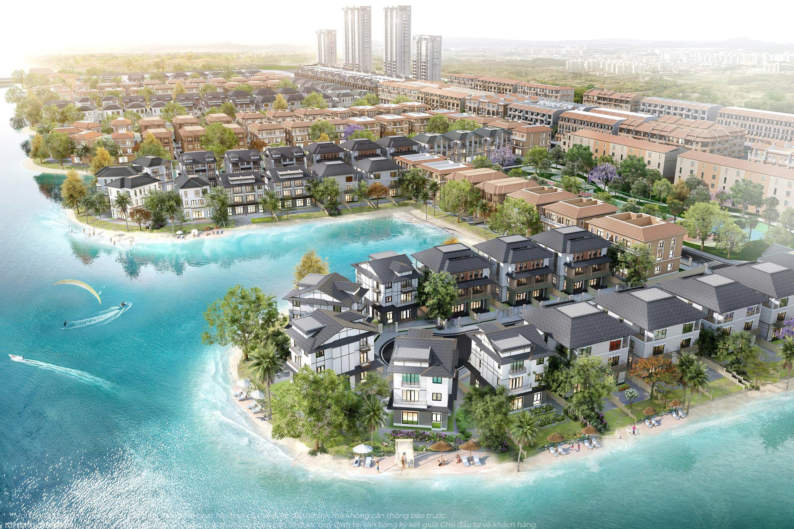 Tổng quan quy hoạch phối cảnh ban đêm lộng lẫy tại đại đô thị Vinhomes Green Paradise Cần Giờ minh chứng cho tiềm năng đầu tư