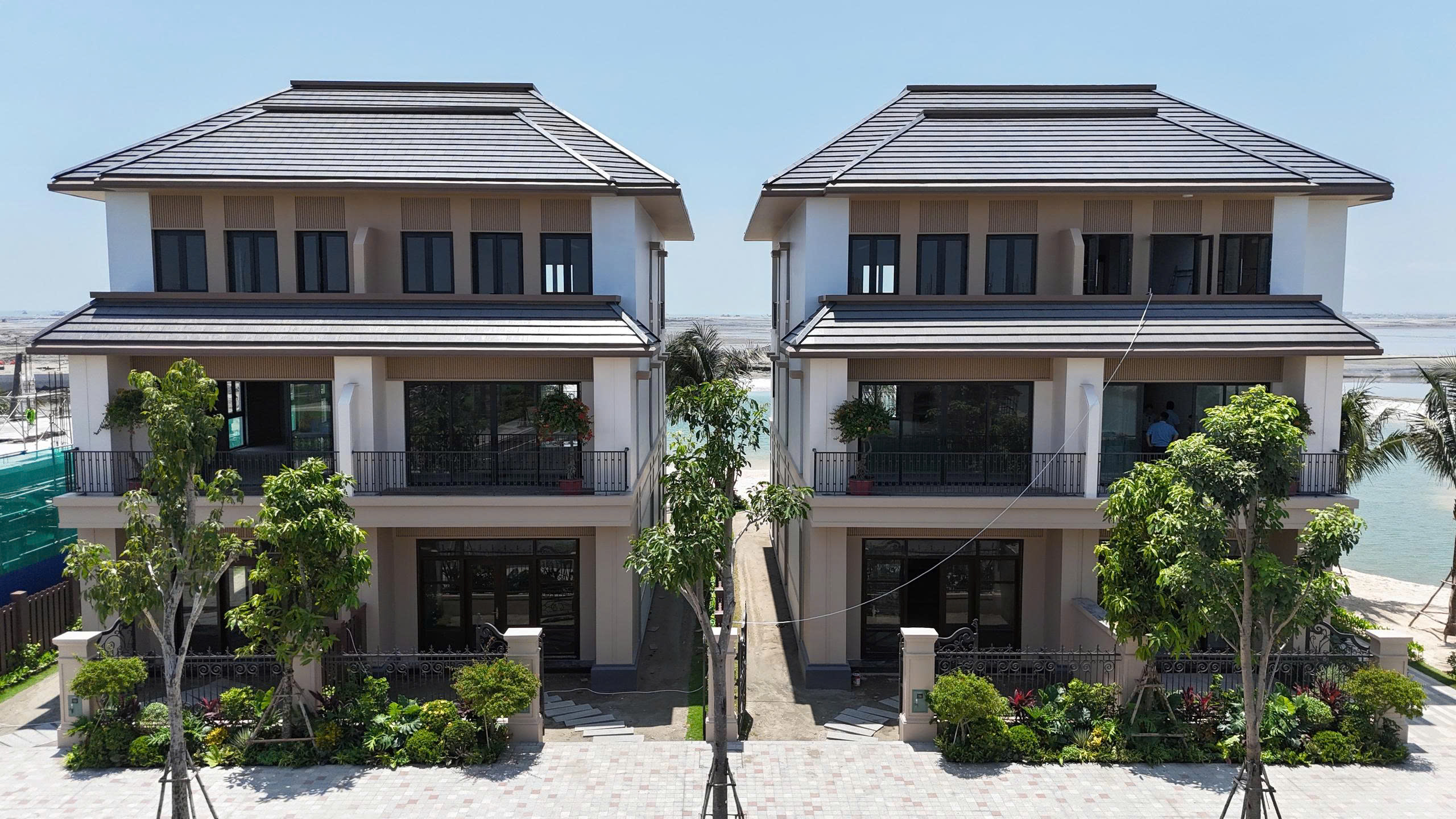Tiến độ hoàn thiện khu nhà mẫu dự án Vinhomes Green Paradise Cần Giờ
