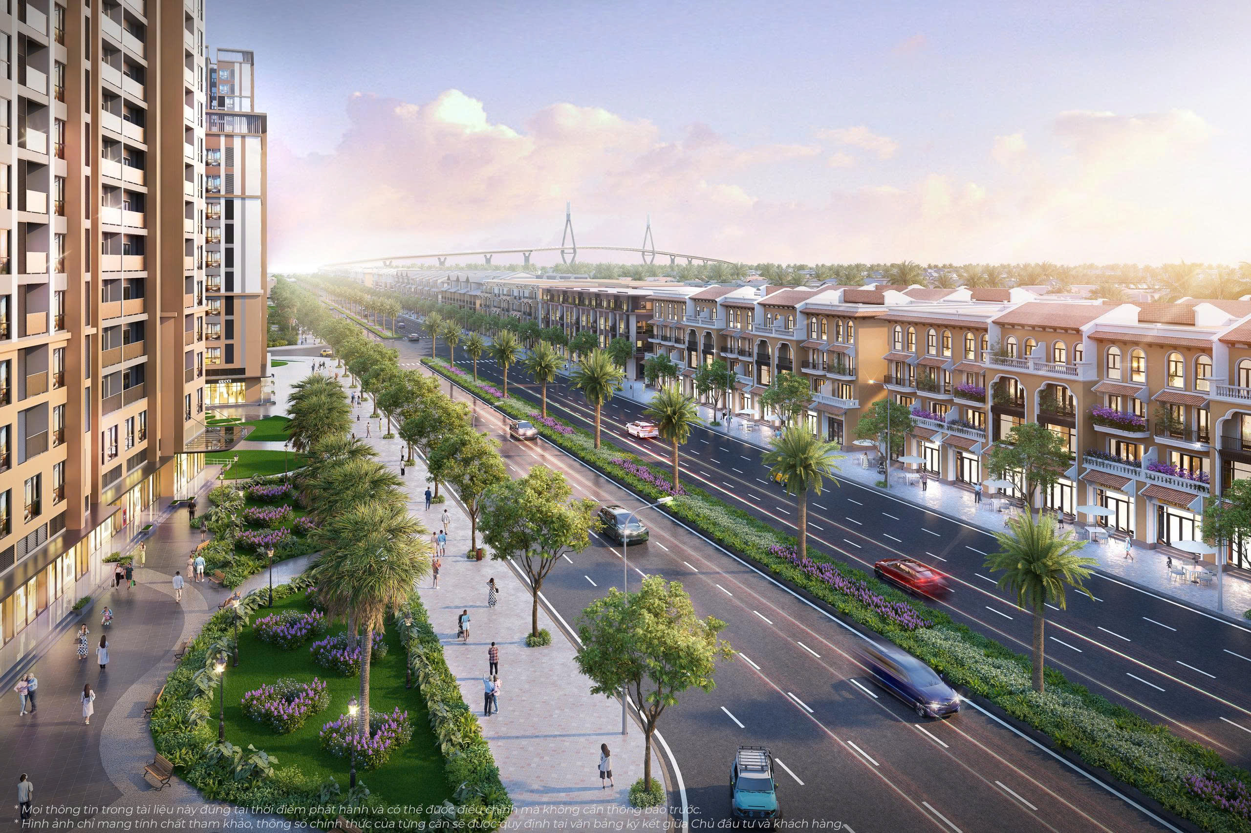Tầm nhìn (View) trực diện biển từ ban công căn hộ Vinhomes Green Paradise
