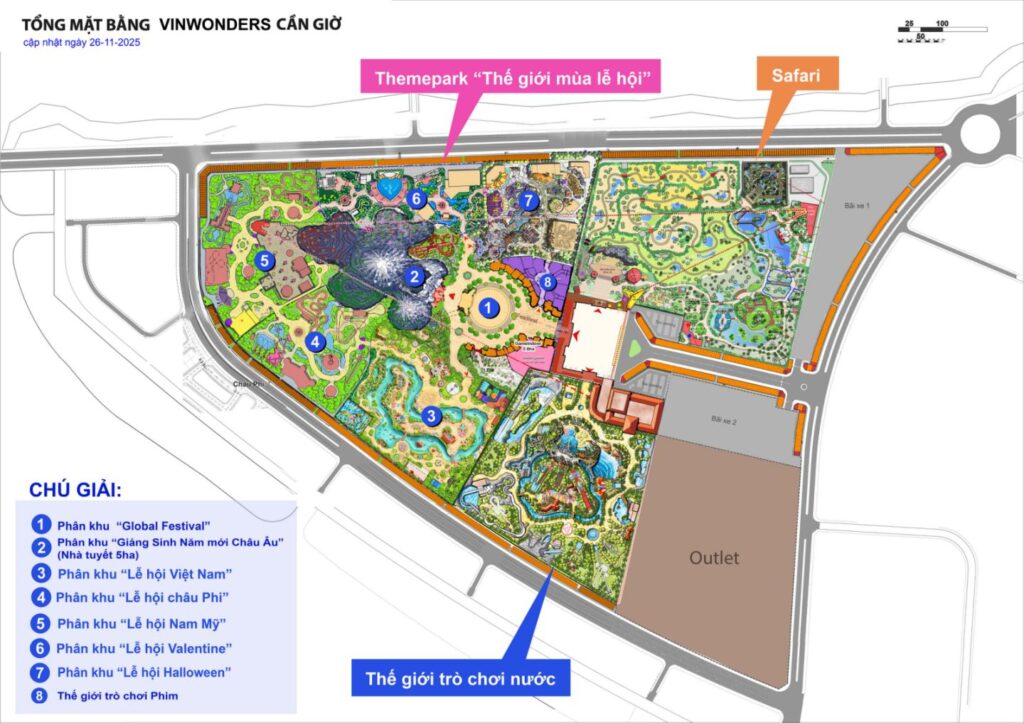 Phối cảnh siêu công viên giải trí VinWonders tại khu đô thị lấn biển Vinhomes Cần Giờ
