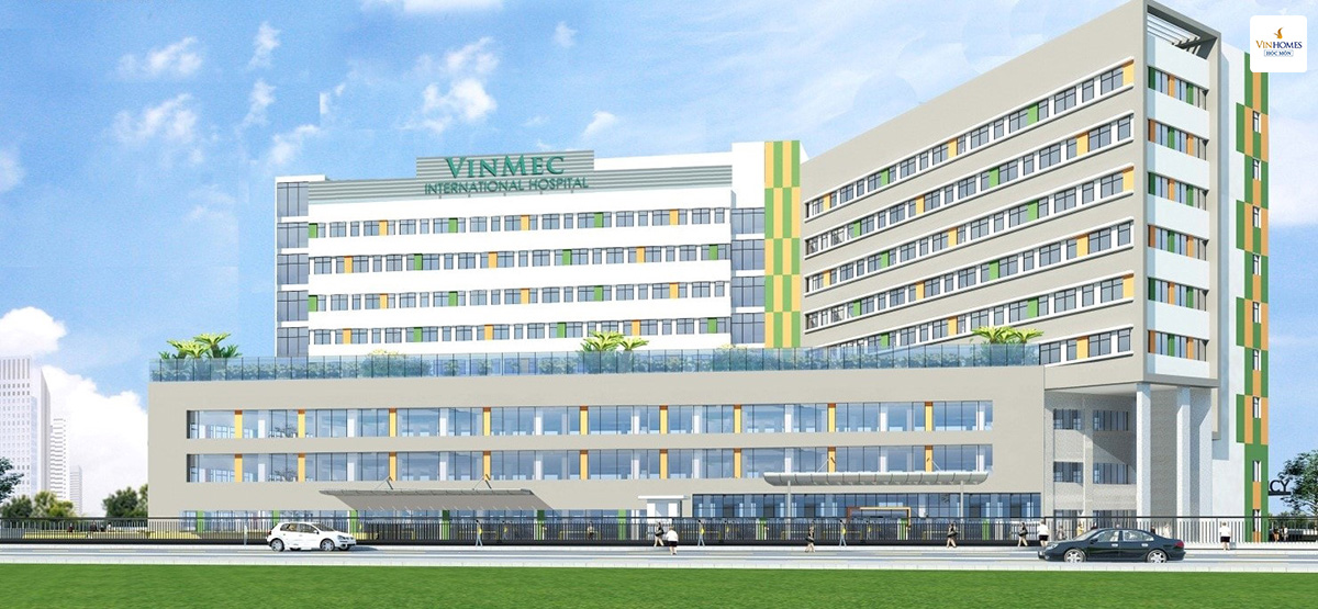 Phối cảnh tổng thể hệ Vinmec Vinhomes Hóc Môn