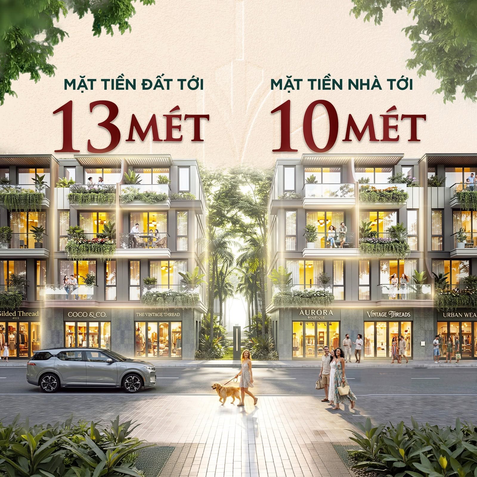 Phối cảnh 3D suất ghép cặp liền kề diện tích lớn tại Vinhomes Saigon Park