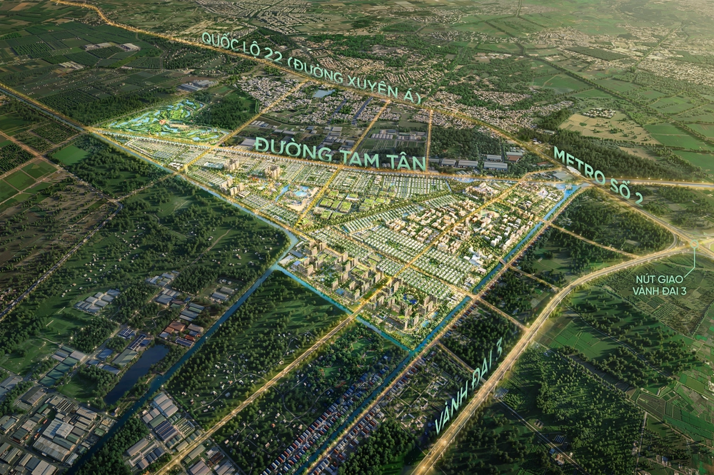 Toàn cảnh quy hoạch tổng thể đại đô thị Vinhomes Saigon Park tại khu vực Tây Bắc TP.HCM đang trong giai đoạn phát triển mạnh mẽ
