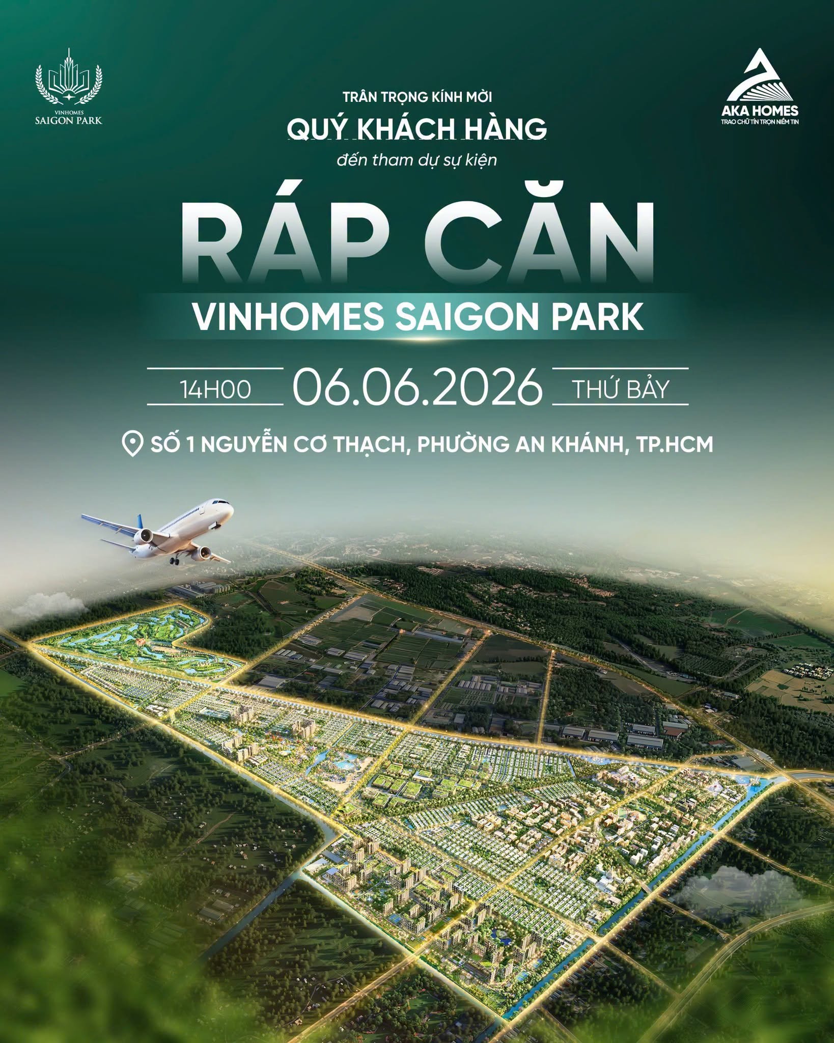 Sơ đồ và không khí quy trình ráp căn Vinhomes Saigon Park thực tế