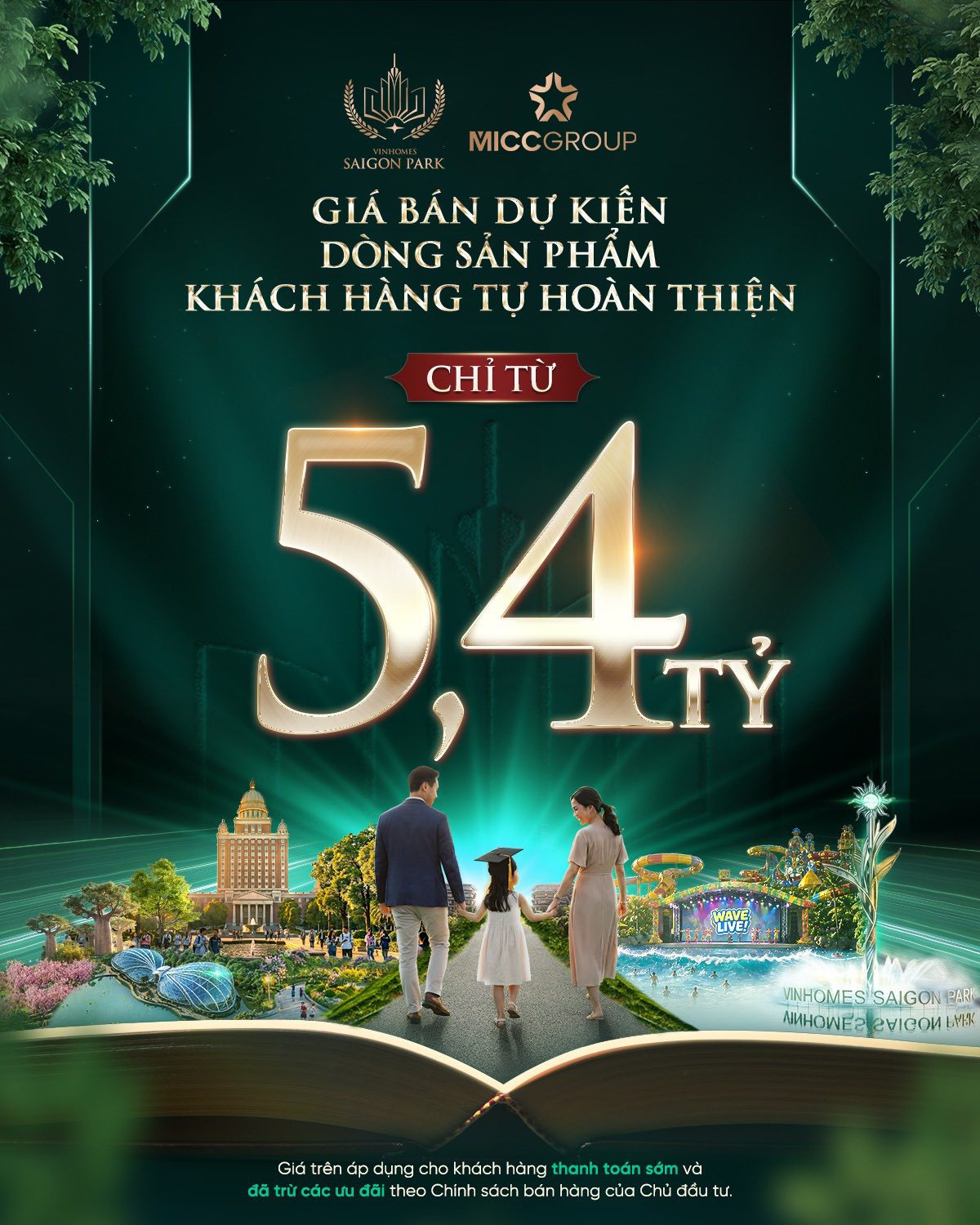 Phối cảnh dòng sản phẩm bàn giao Xây Thô mặt trong tại dự án Vinhomes Saigon Park