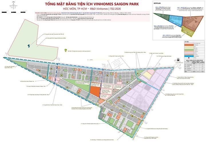 Tổng quan mặt bằng Vinhomes Saigon Park với mật độ xây dựng kỷ lục