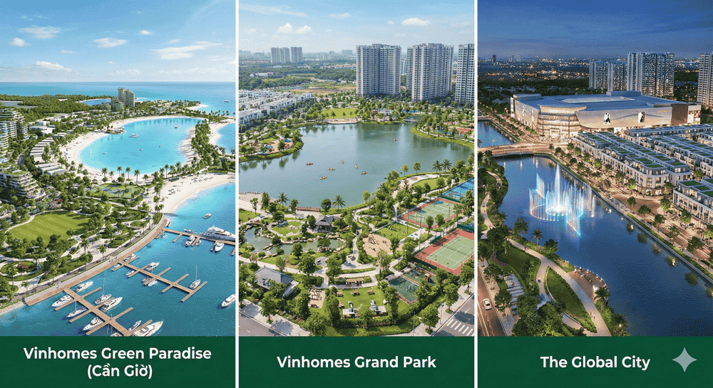 hệ sinh thái của 3 dự án