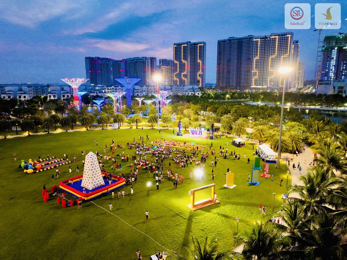 Hệ sinh thái cây xanh và mặt nước tại Vinhomes Grand Park với công viên trung tâm 36ha