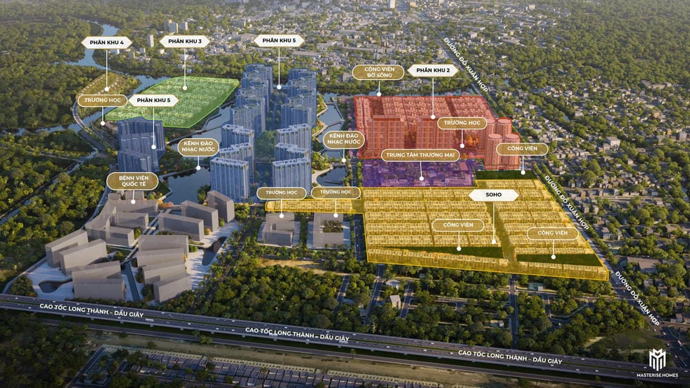 mặt bằng và phối cảnh The Global city