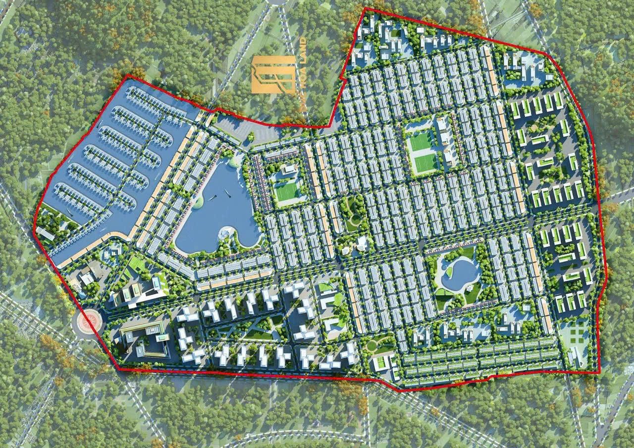 Sơ đồ mặt bằng quy hoạch 1/500 Vinhomes Green City Long An