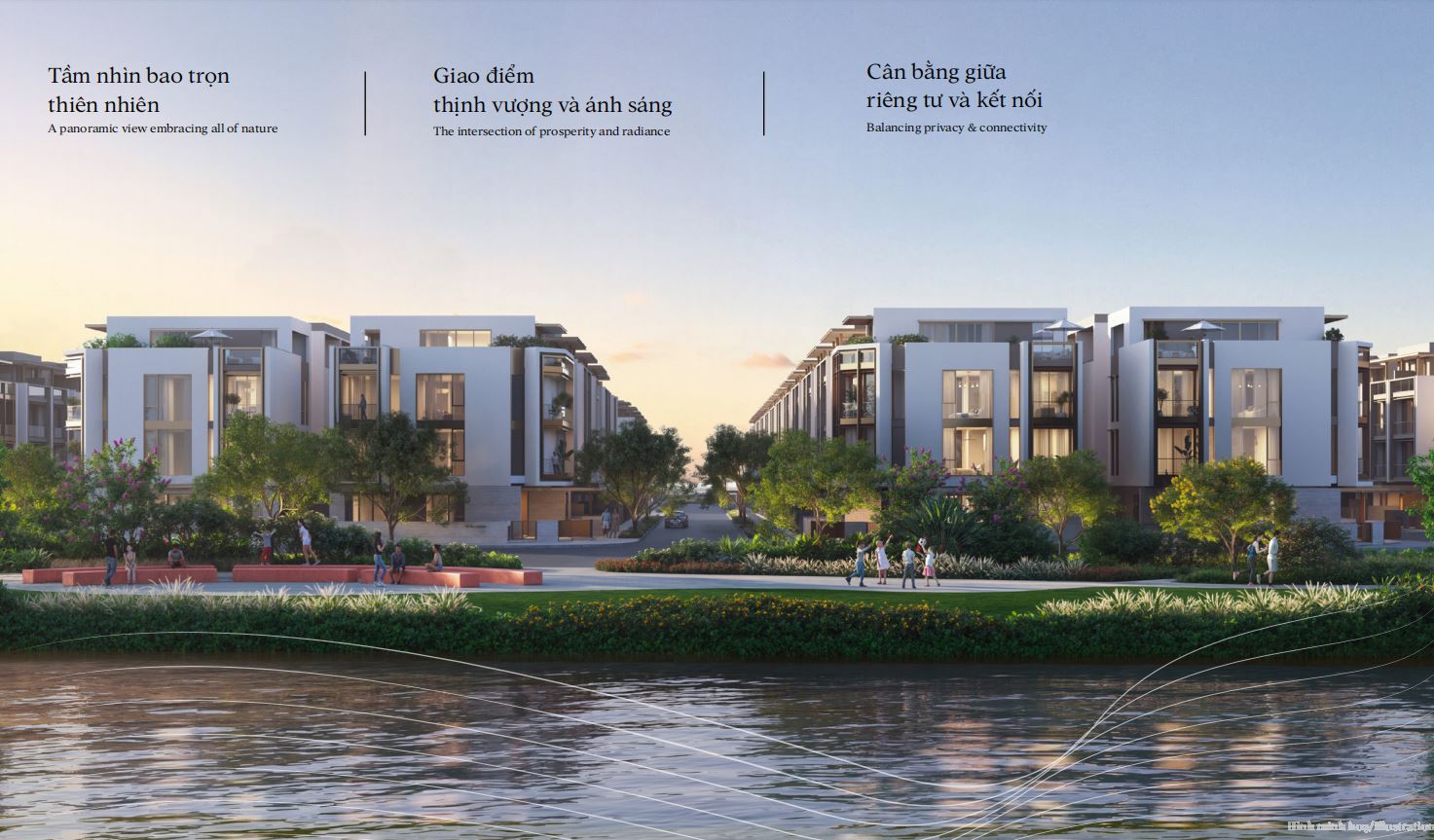 Biệt thự SOLA The Global City – hình ảnh tổng quan phân khu thấp tầng