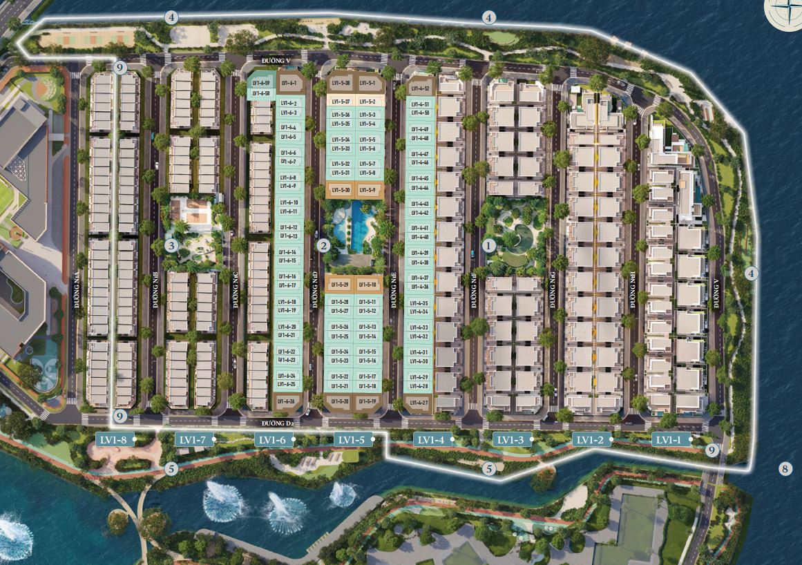 Mặt bằng biệt thự SOLA The Global City