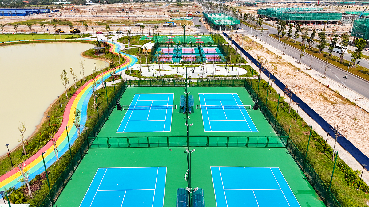 Tiến độ thi công The Sunrise Vinhomes Green City Hậu Nghĩa - tiện ích nội khu (ảnh 2)