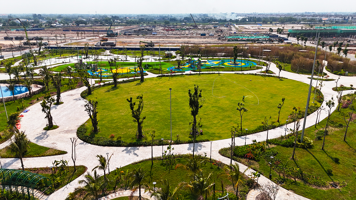 Tổng quan tiến độ Vinhomes Green City Hậu Nghĩa - hạ tầng và cảnh quan (ảnh 2)