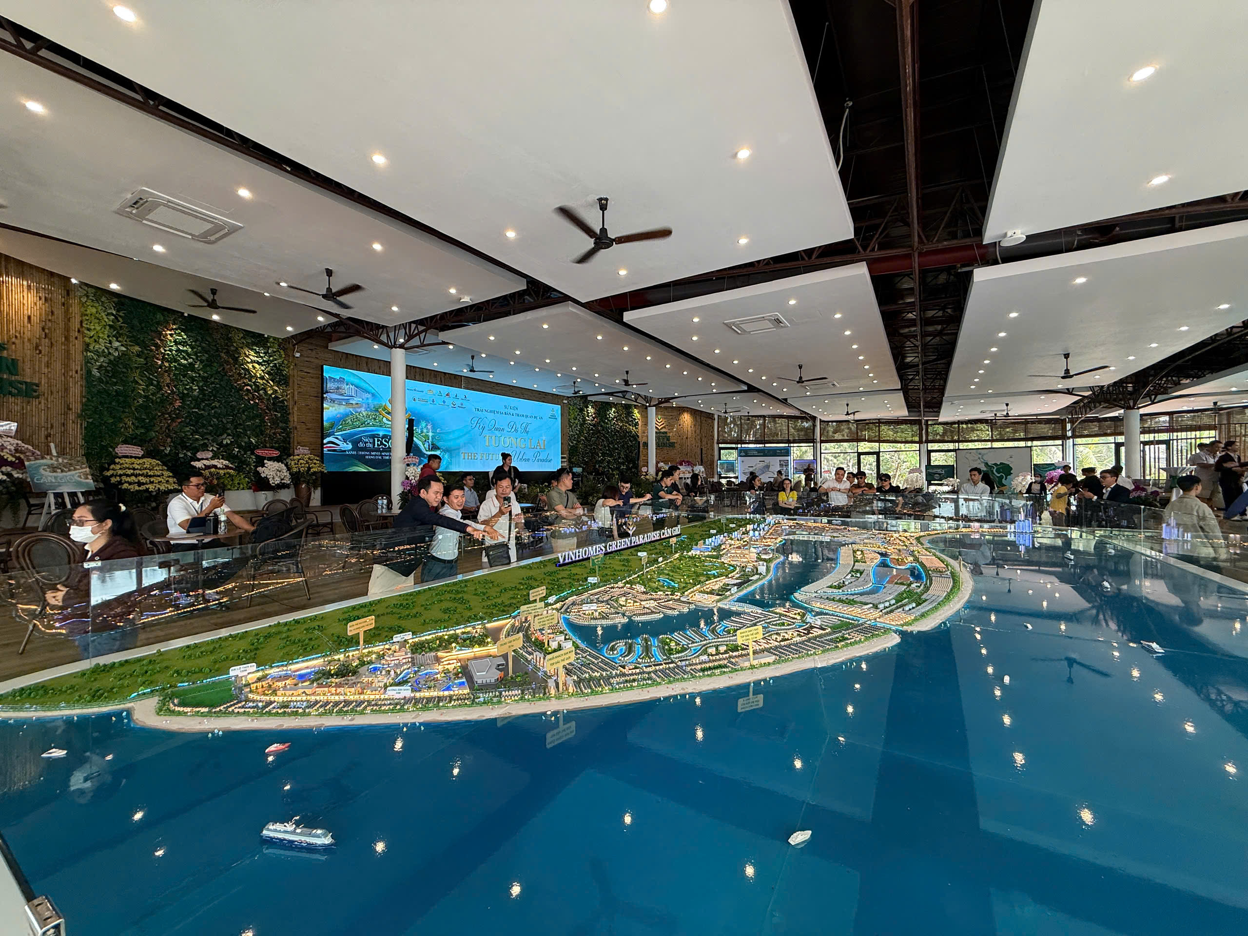 Phối cảnh quy hoạch phân khu The Green Bay Vịnh Ngọc - Vinhomes Green Paradise Cần Giờ