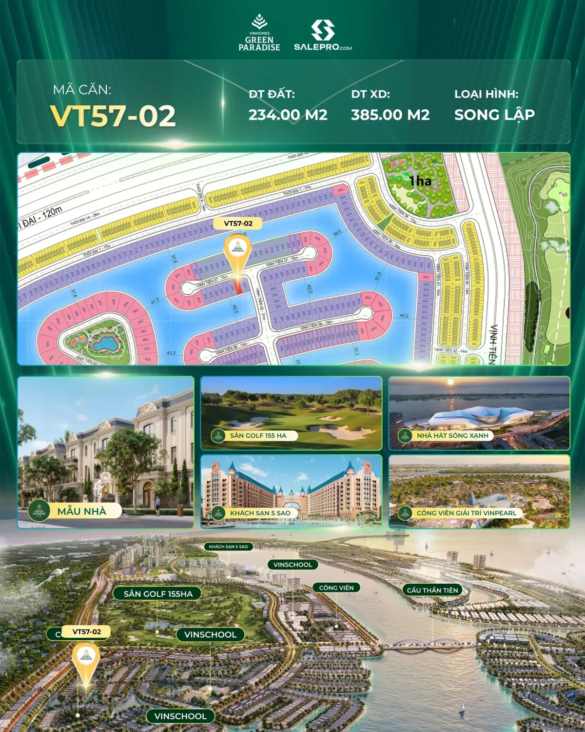 Bán Biệt Thự Song Lập 234m2 - Vinhomes Green Paradise Cần Giờ - Giá Thanh Toán Sớm Chỉ 24.41 Tỷ - ảnh 10