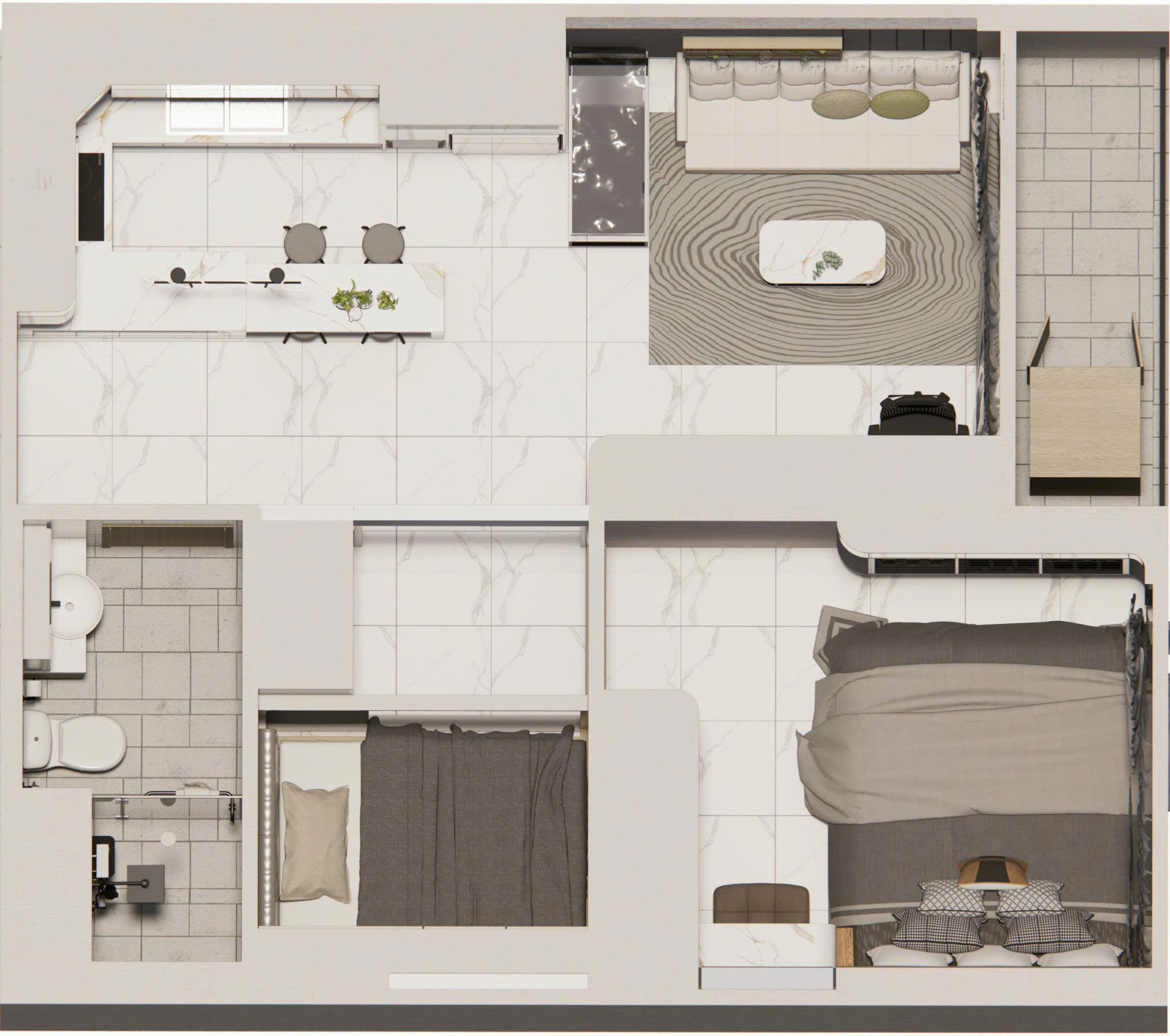 CẦN BÁN CĂN HỘ 1PN+ THE BEVERLI SOLARI – VINHOMES GRAND PARK  Giá chỉ 3 tỷ Full nội thất cao cấp – View thoáng – Nhà mới