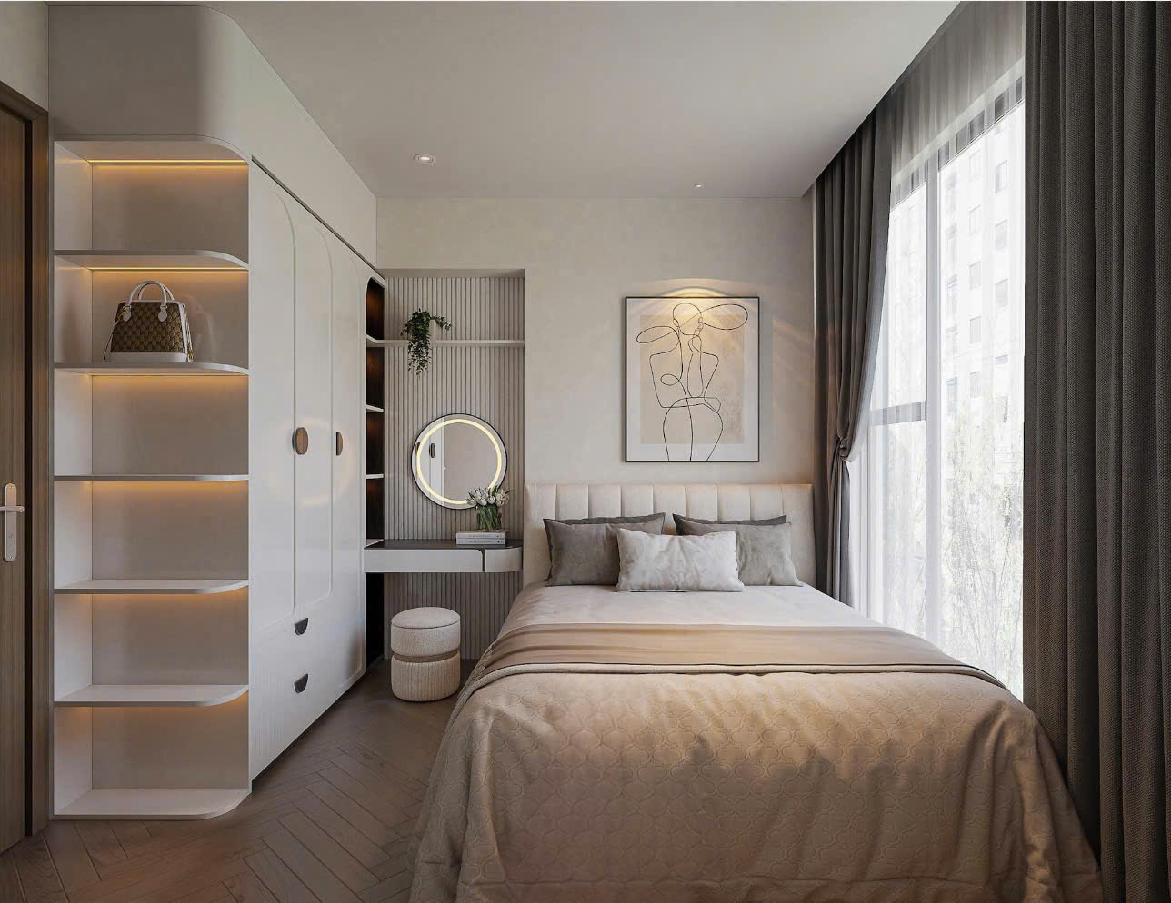 Cho thuê căn 2PN+ Glory Heights Tòa GH1 - Full nội thất xách vali vào ở ngay - Chỉ 13 Triệu/tháng! - ảnh 3