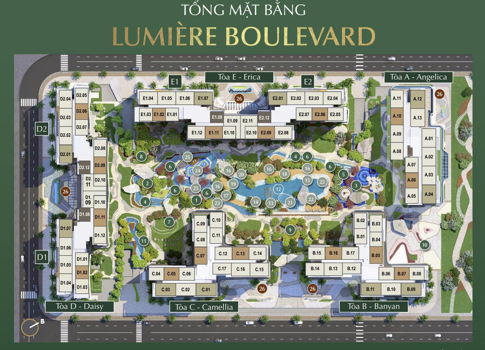 BÁN CĂN HỘ VINHOMES GRAND PARK LUMIERE BOULEVARD - TẦNG CAO - VIEW NỘI KHU - Giỏ hàng Độc Quyền Giá Tốt Nhất 12/2024