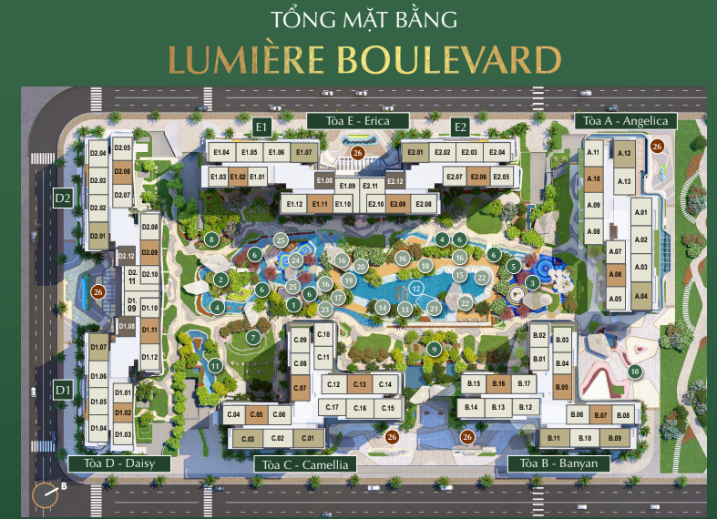 BÁN CĂN HỘ VINHOMES GRAND PARK LUMIERE BOULEVARD - 3PN2WC- TẦNG CAO - Giỏ hàng Độc Quyền Giá Tốt Nhất 2026