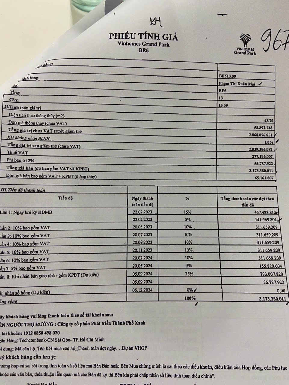 BÁN CĂN HỘ 1PN+ THE BEVERLY – VINHOMES GRAND PARK  Full Nội Thất | View Nội Khu Hồ Bơi | Thoáng Mát