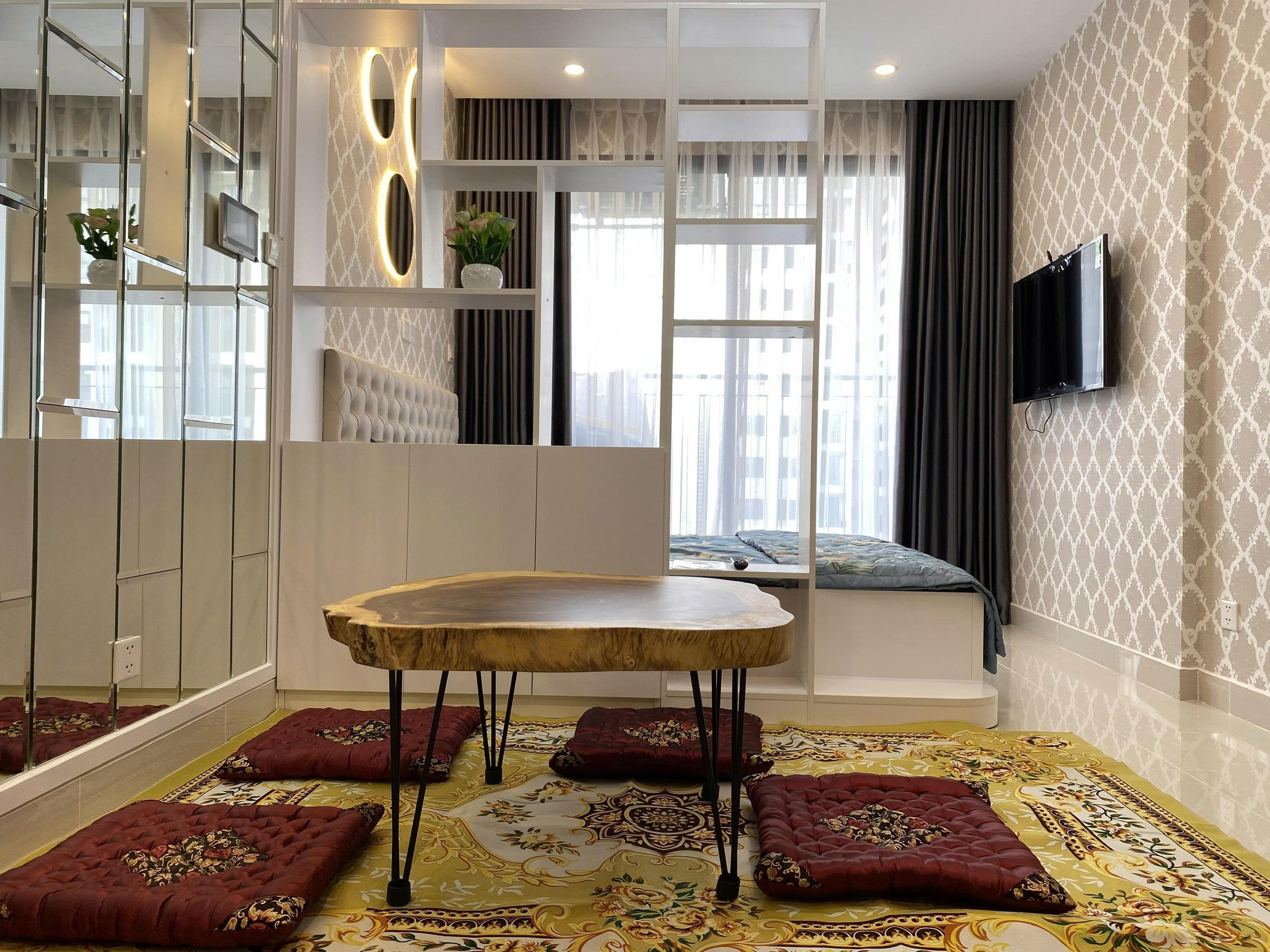Cho Thuê Căn Hộ Studio Vinhomes Grand Park – The Origami Tầng Cao | Full Nội Thất Cao Cấp | Dọn Vào Ở Ngay
