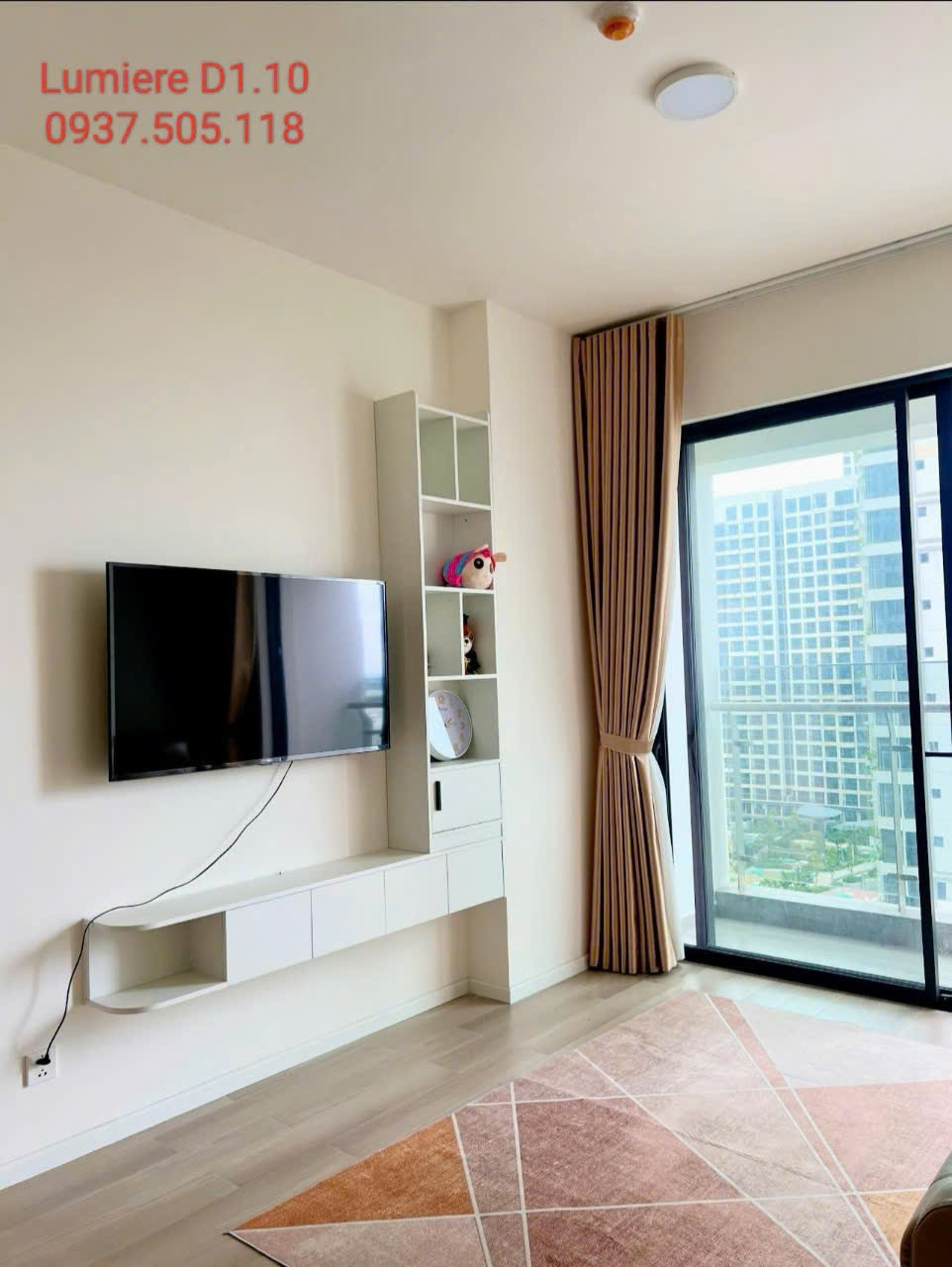 Cho Thuê Căn Hộ 2PN 2WC Tòa D1 (Daisy) Lumiere Boulevard – Full Nội Thất – Giá 10 Triệu/Tháng