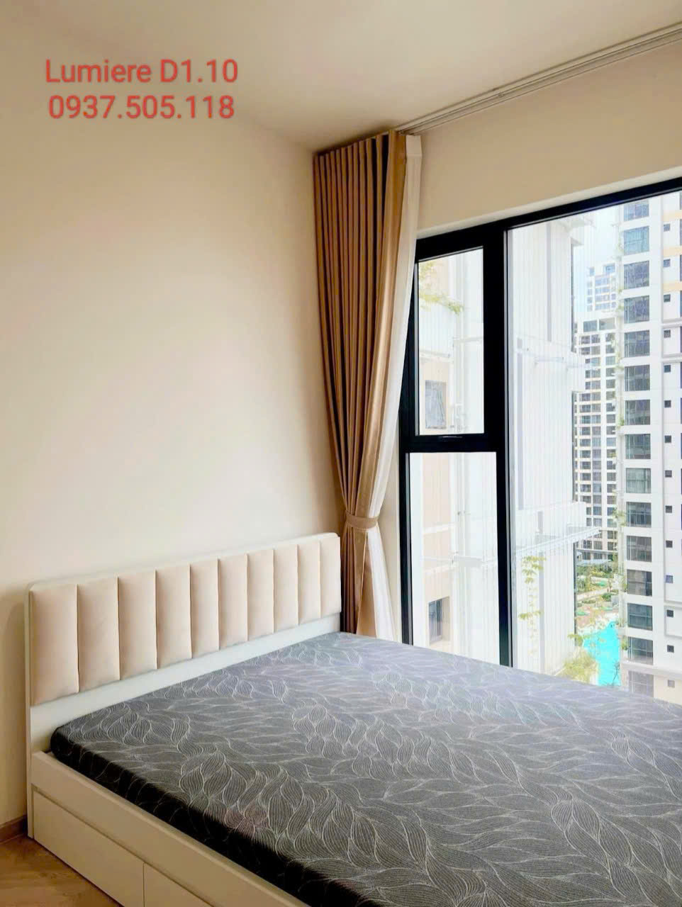 Cho Thuê Căn Hộ 2PN 2WC Tòa D1 (Daisy) Lumiere Boulevard – Full Nội Thất – Giá 10 Triệu/Tháng