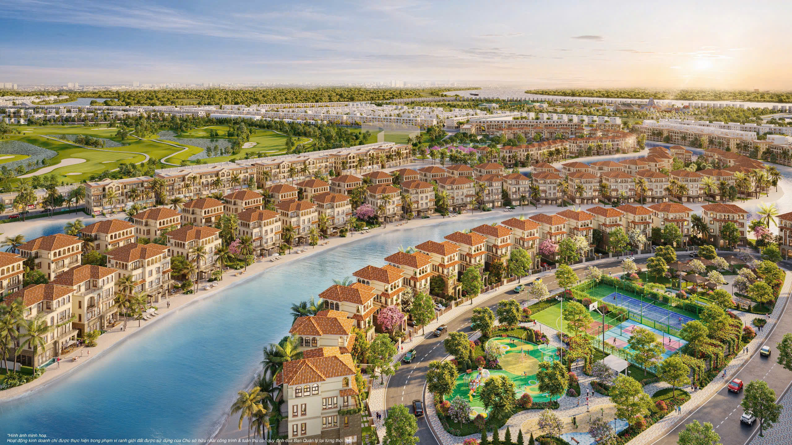 Bán biệt thự song lập VN72 – The Green Bay (Vịnh Ngọc), Vinhomes Cần Giờ – View hồ Lagoon Paradise