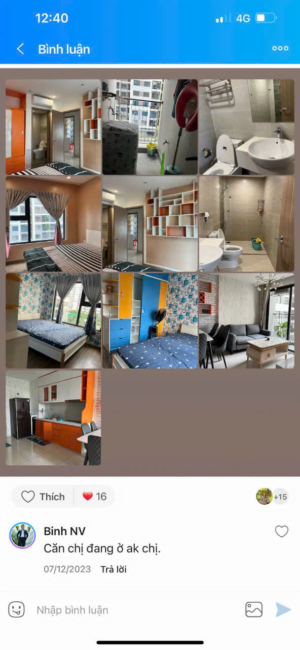 Bán & Cho Thuê Căn Hộ Vinhomes Grand Park – The Origami 3PN 2WC | Tầng Trung | View Nội Khu Mảng Xanh | Full Nội Thất