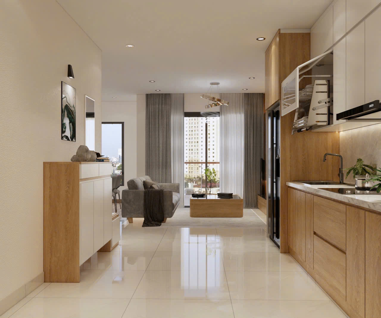 Cho thuê căn hộ Vinhomes Grand Park 3PN – The Beverly Solari – Full nội thất cao cấp - ảnh 5