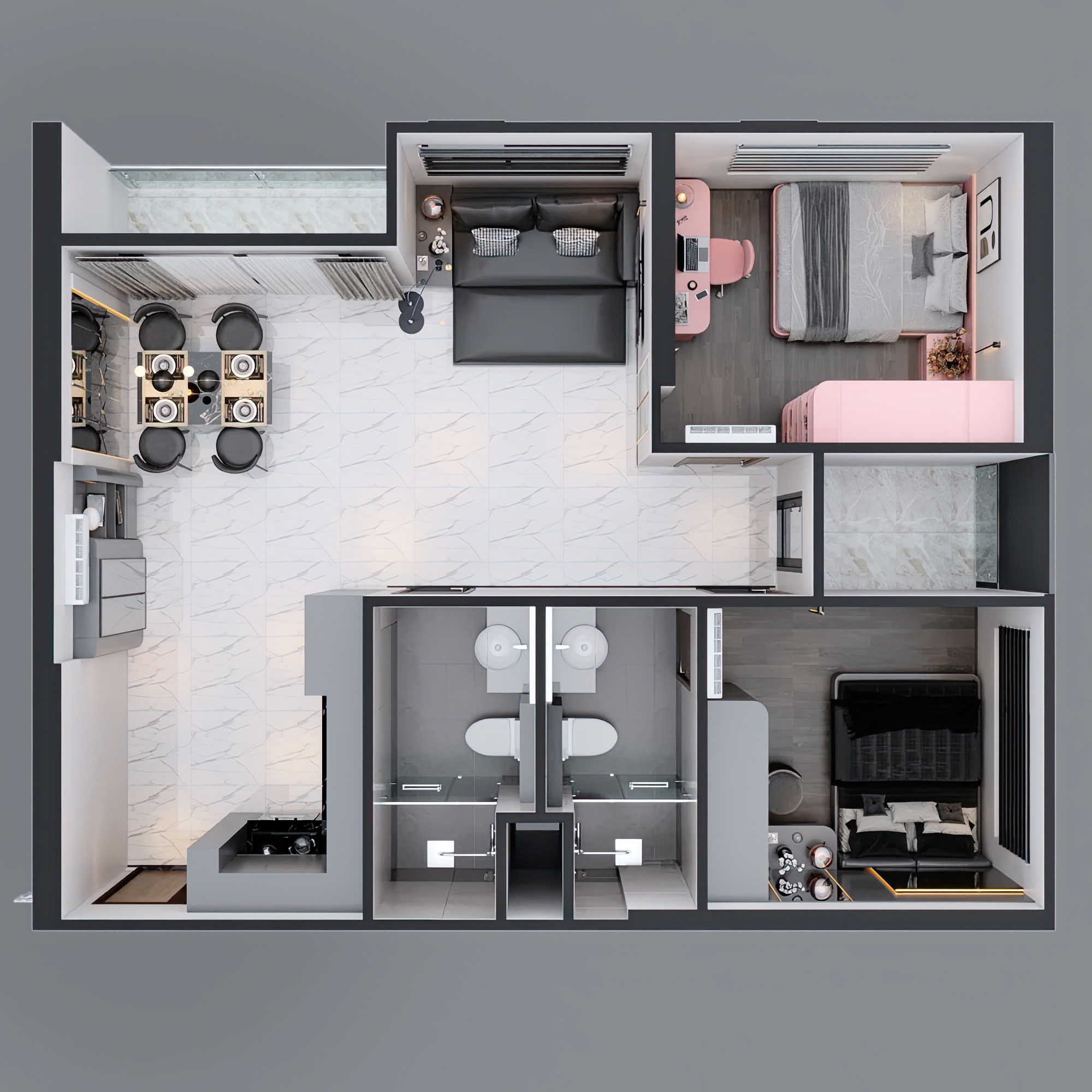 BÁN CĂN HỘ CAO CẤP 2PN+ – THE BEVERLY SOLARI VINHOMES GRAND PARK | FULL NỘI THẤT SANG TRỌNG