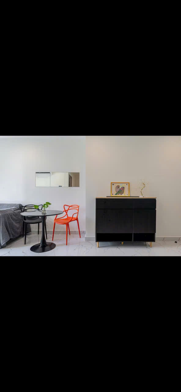 Căn hộ cho thuê Vinhomes Grand Park – The Beverly Solari 1PN+ | Tầng cao | View thoáng ngoại khu | Full nội thất – Dọn vào ở ngay