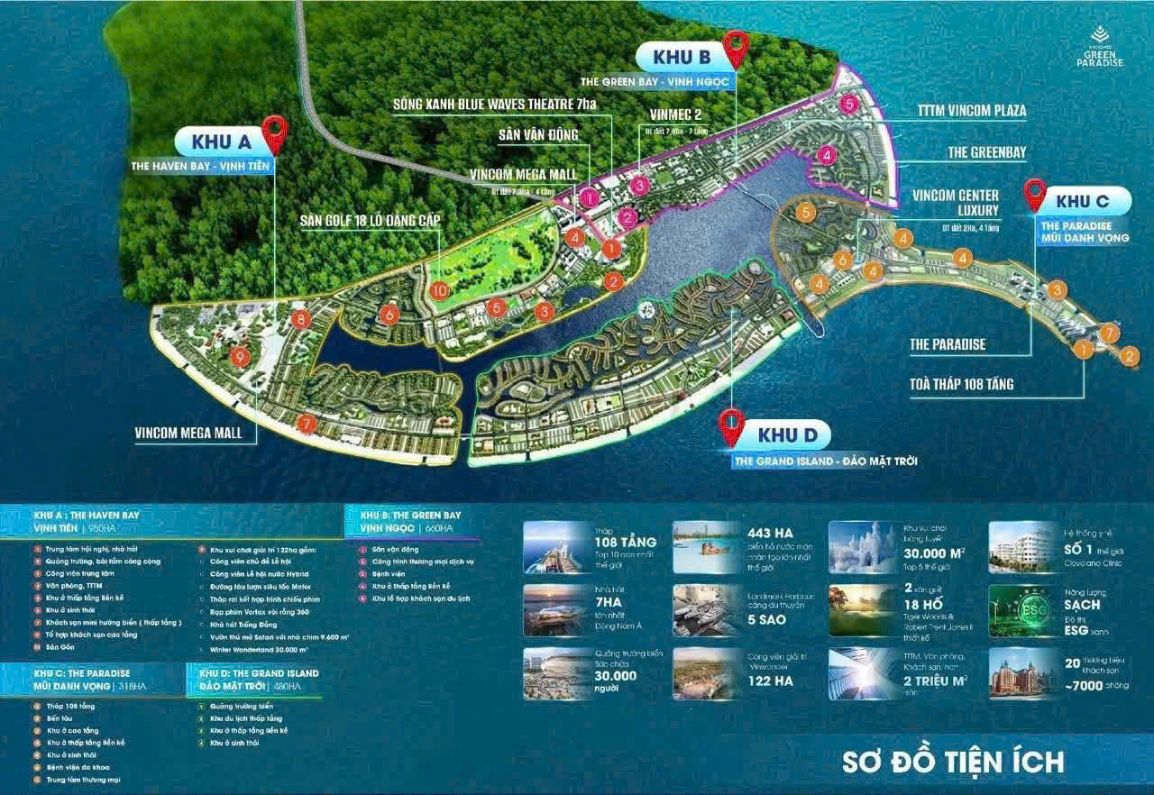 Bán nhà phố liền kề AS9 – The Green Bay (Vịnh Ngọc), Vinhomes Cần Giờ, view hồ trung tâm thoáng mát.