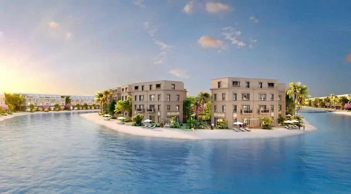 Bán biệt thự song lập VN81-2X – The Green Bay (Vịnh Ngọc), Vinhomes Cần Giờ, view trực diện biển Lagoon.