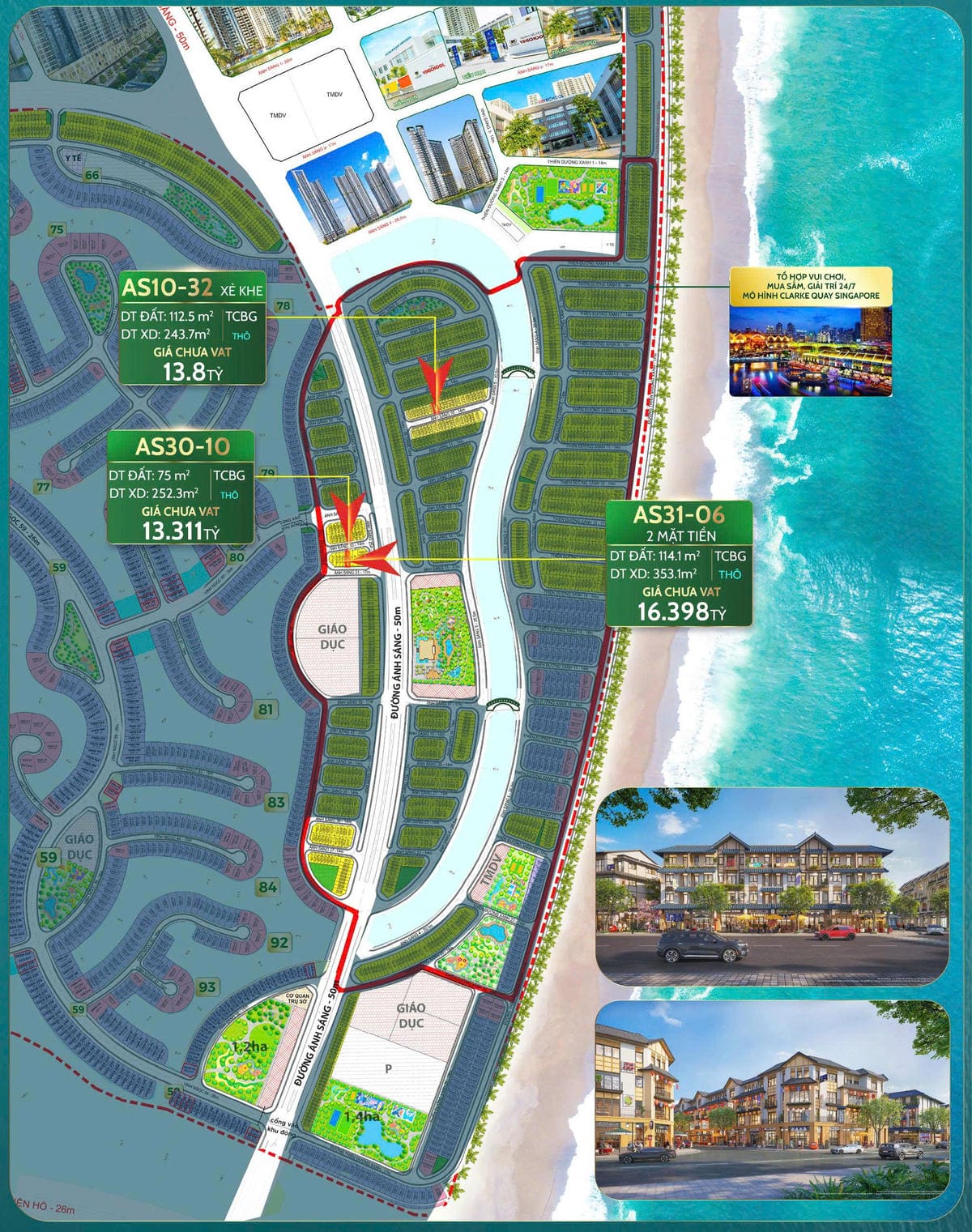 BÁN BIỆT THỰ AS10-32 – VINHOMES CẦN GIỜ – GẦN BIỂN VÀ TRUNG TÂM CÁC TIỆN ÍCH KHÁC – GIÁ CHỈ 13.8 TỶ – CƠ HỘI ĐẦU TƯ SINH LỜI CAO