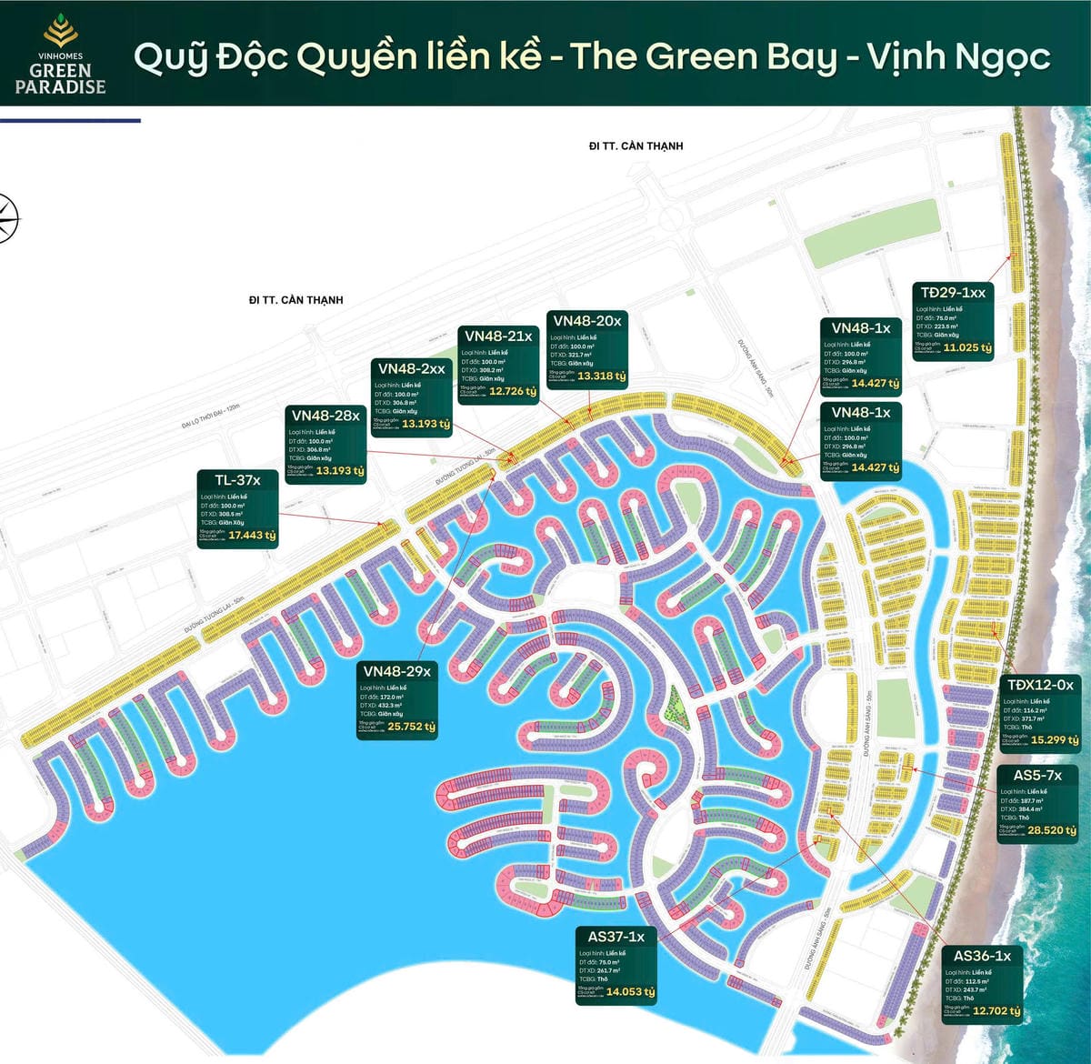 BÁN BIỆT THỰ LIỀN KỀ AS36-1X VINHOMES GREEN PARADISE CẦN GIỜ Vị trí ven biển – View sông & biển – Sở hữu lâu dài hiếm có - ảnh 9