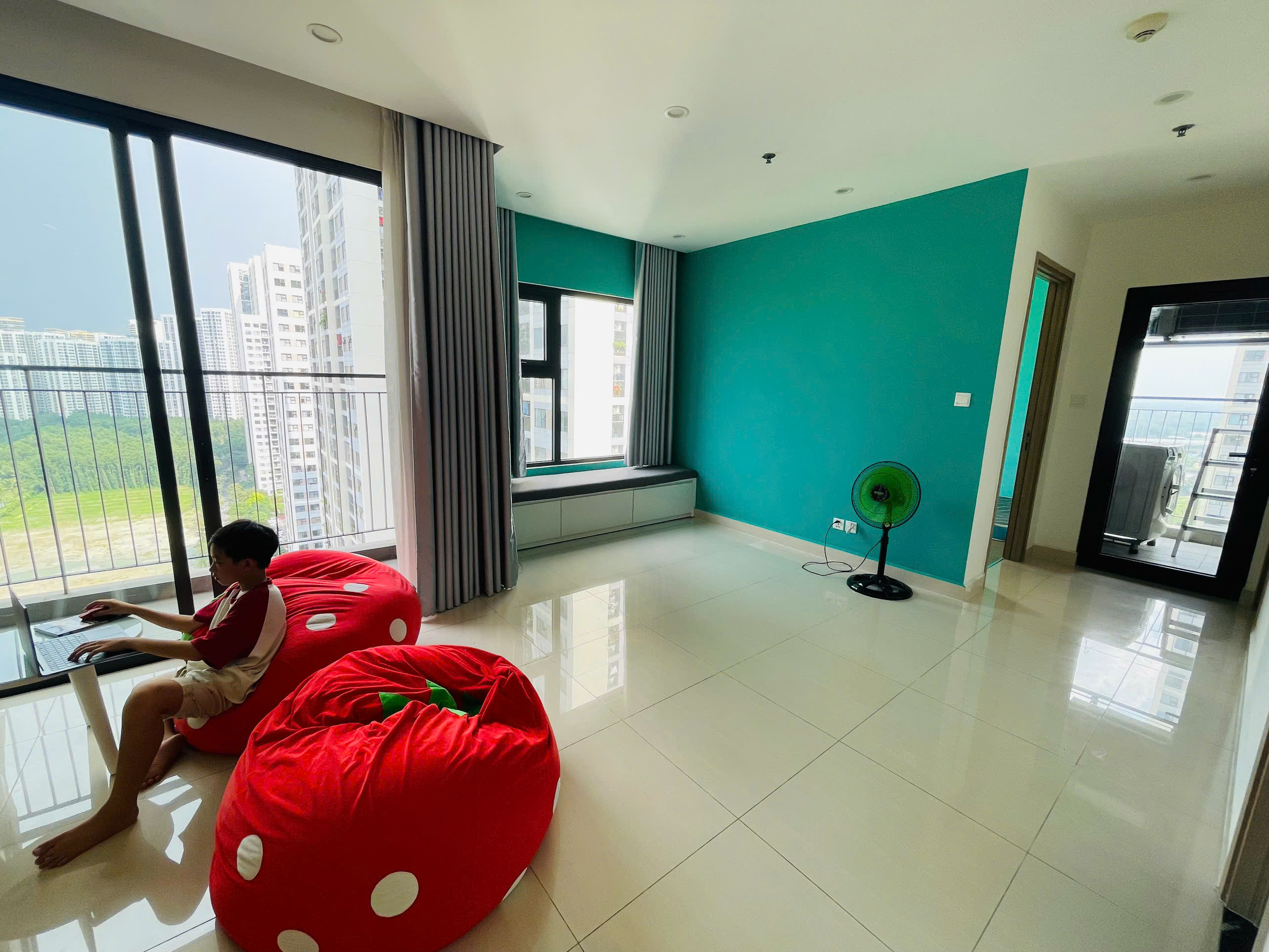 Cho Thuê Căn Hộ 2PN+ Vinhomes Grand Park – The Rainbow Tầng Trung | View Ngoại Khu Mảng Xanh | Full Nội Thất | Giá 8 Triệu