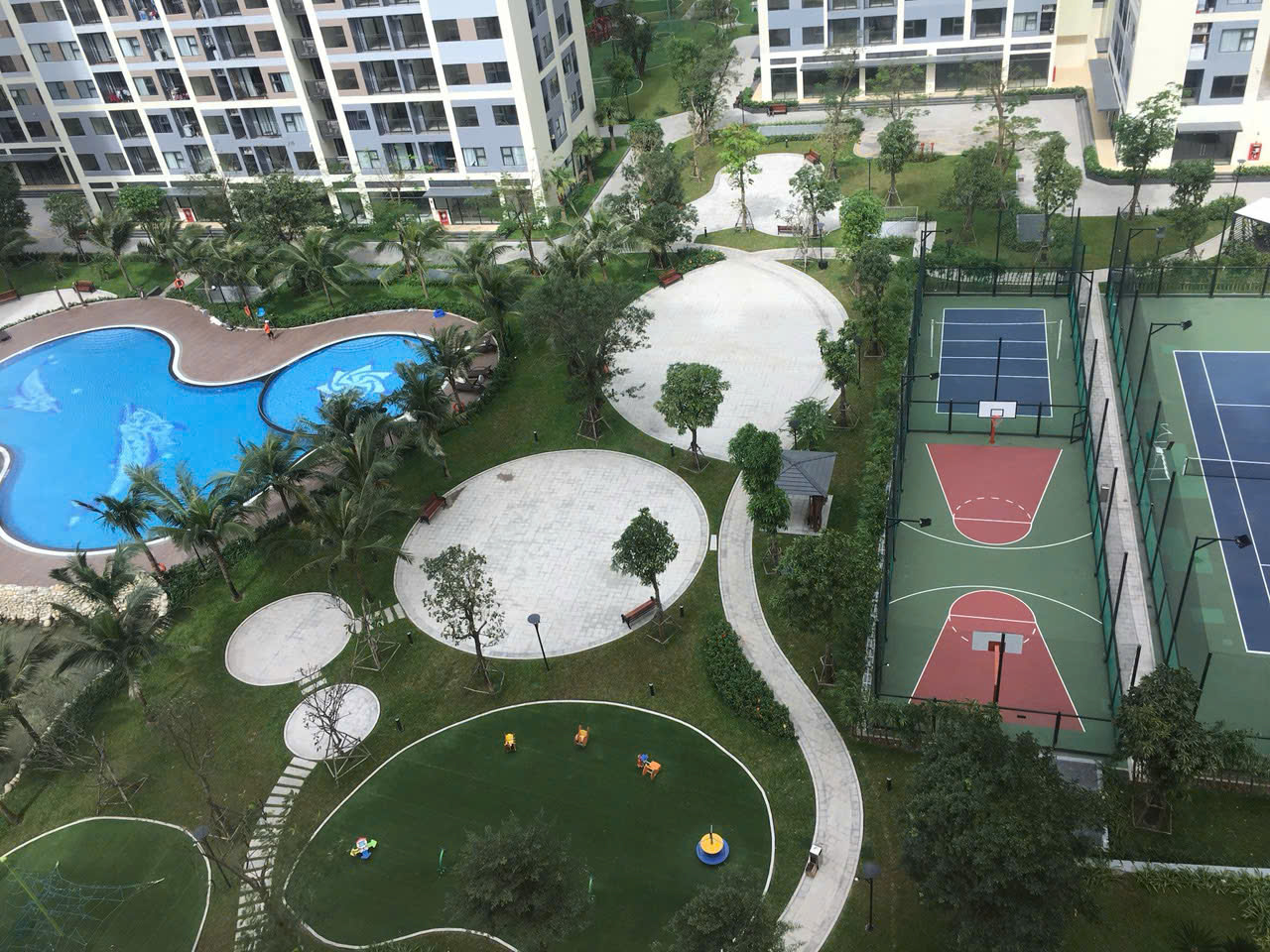 Bán Căn Hộ 2PN+ Vinhomes Grand Park – The Rainbow Tầng Thấp | View Công Viên & Hồ Bơi | Full Nội Thất - ảnh 6