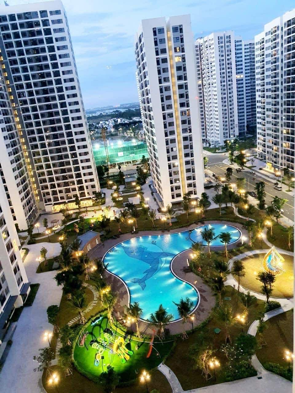 Cho Thuê Căn Hộ 2PN+ The Origami – Vinhomes Grand Park Tầng Cao | View Nội Khu Hồ Bơi | Thoáng Mát | Full Nội Thất Cao Cấp