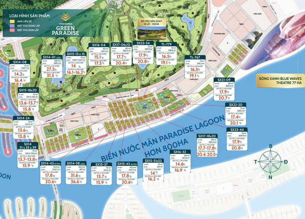 Bán Vinhomes Cần Giờ – Căn Góc SX14-01 Đối Diện Sân Golf, Vị Trí Hiếm