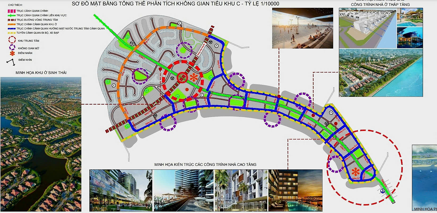 Mặt bằng phân khu The Paradise (Mũi Danh Vọng) Vinhomes Green Paradise Cần Giờ