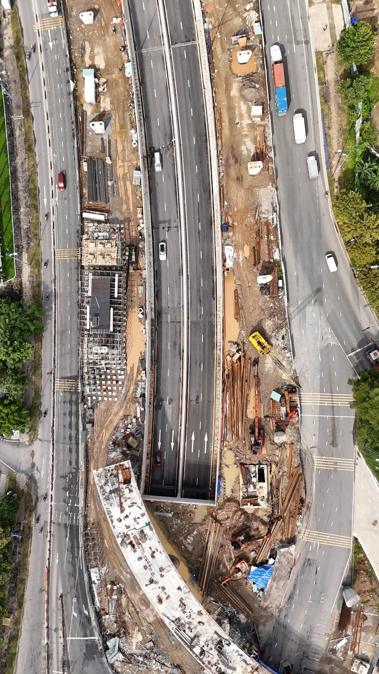 Nút giao An Phú đoạn Đồng Văn Cống và Mai Chí Thọ - hiện trường thi công và phương án tổ chức giao thông (ảnh 2)