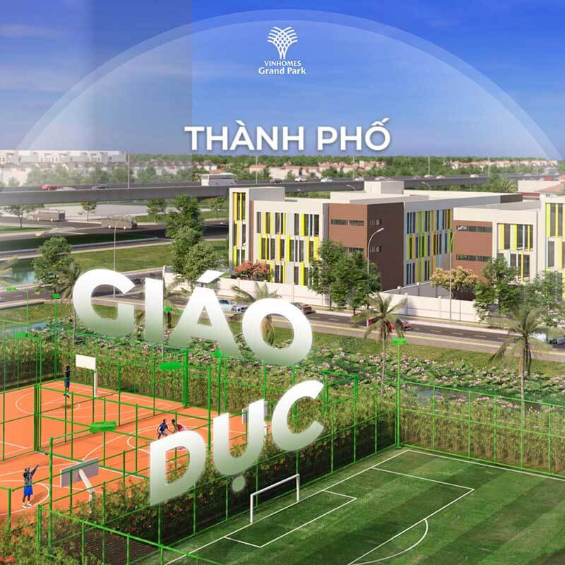 Giáo dục tại dự án: VinSchool, mầm non, các tiện ích học tập