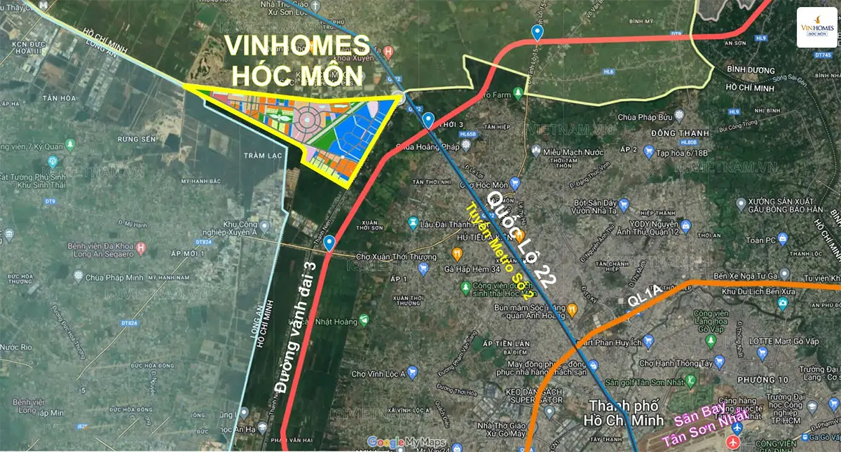 Hướng dẫn đường đi đến Vinhomes Saigon Park nhanh nhất